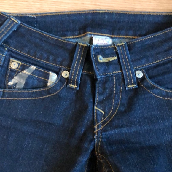 True religion, straight leg leans , size 26 - Picture 3 of 6